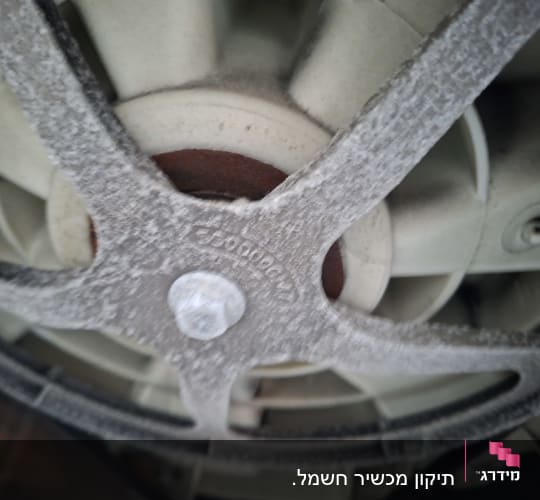 תמונה של גלגל שיניים מתכתי עם חלודה